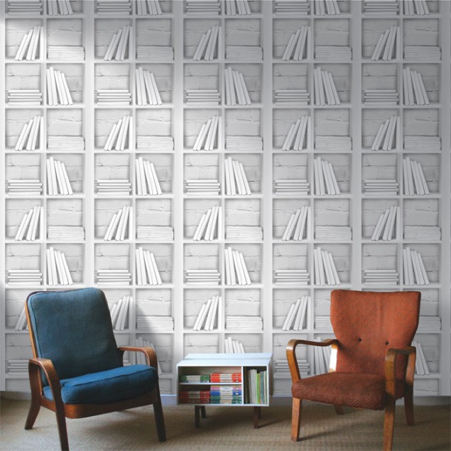 Chalk-Decor-Loft-Bookcase-Wallpaper-635×635