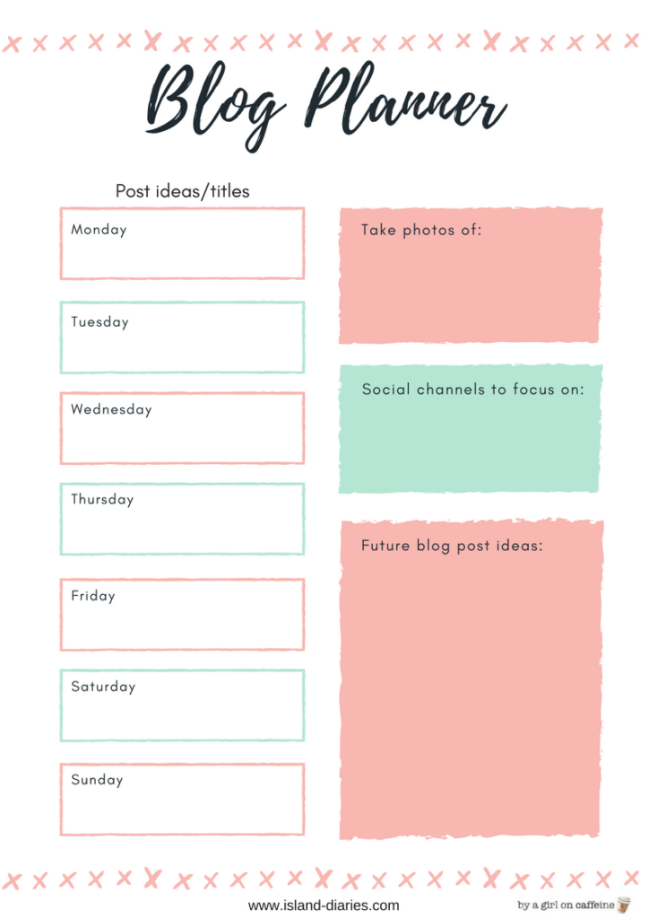 blog planners